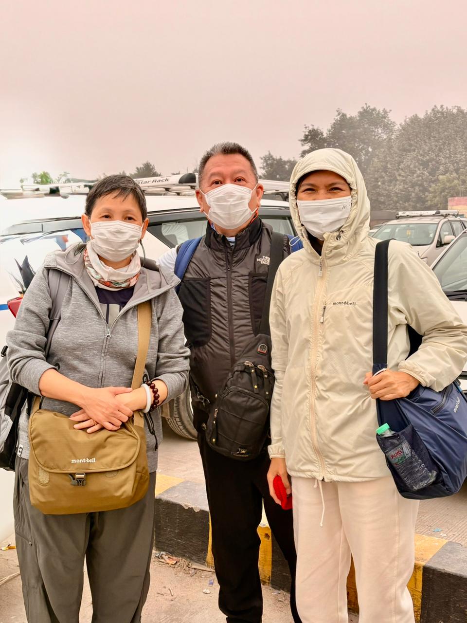Large Stupa with Monks