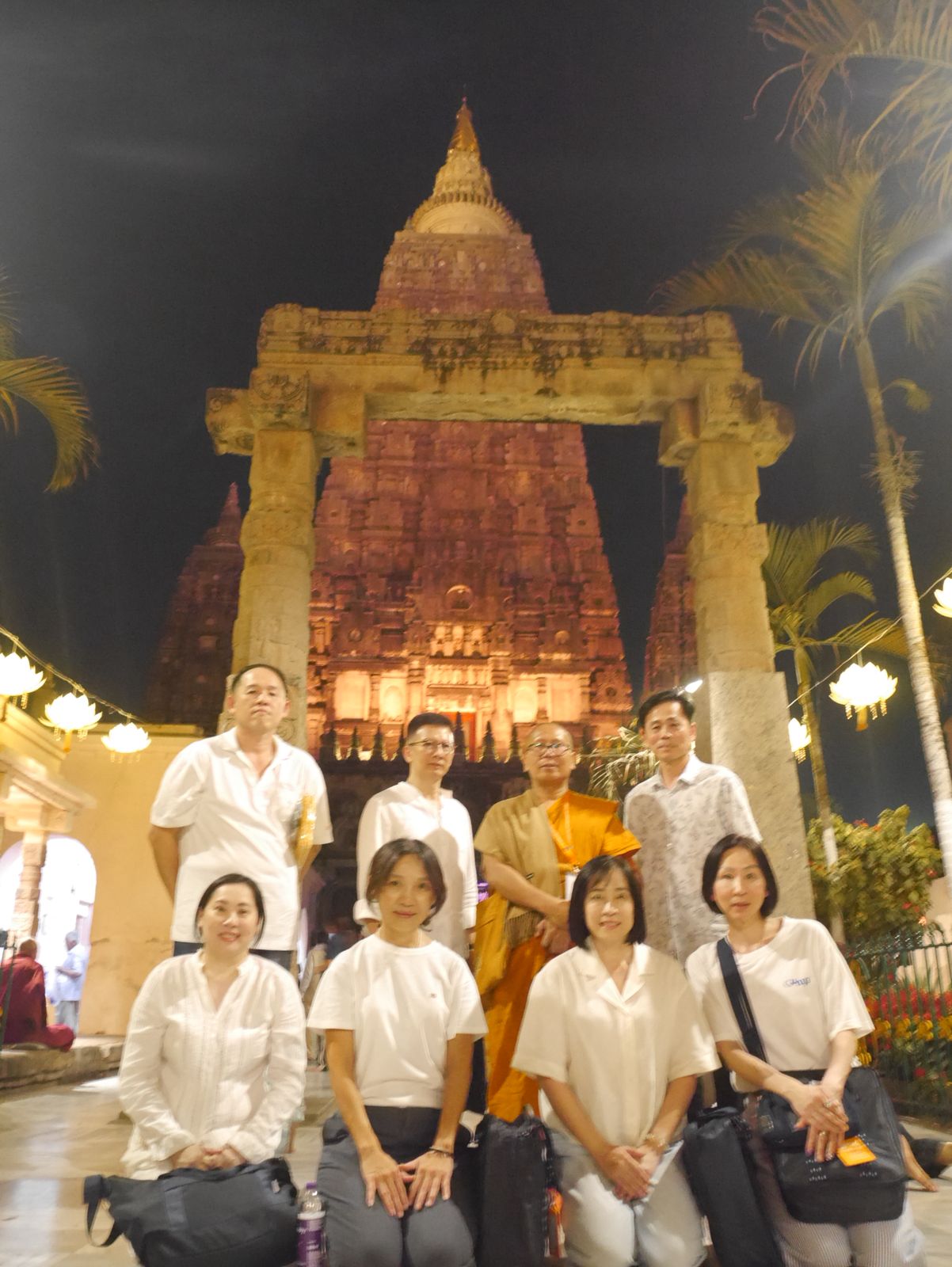 Small group at station