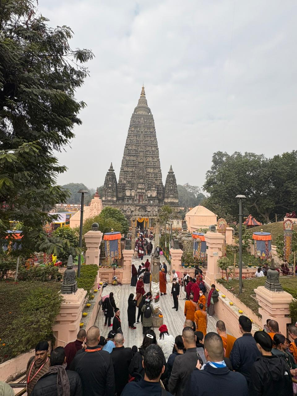 Mahabodhi Temple complex at Bodhgaya